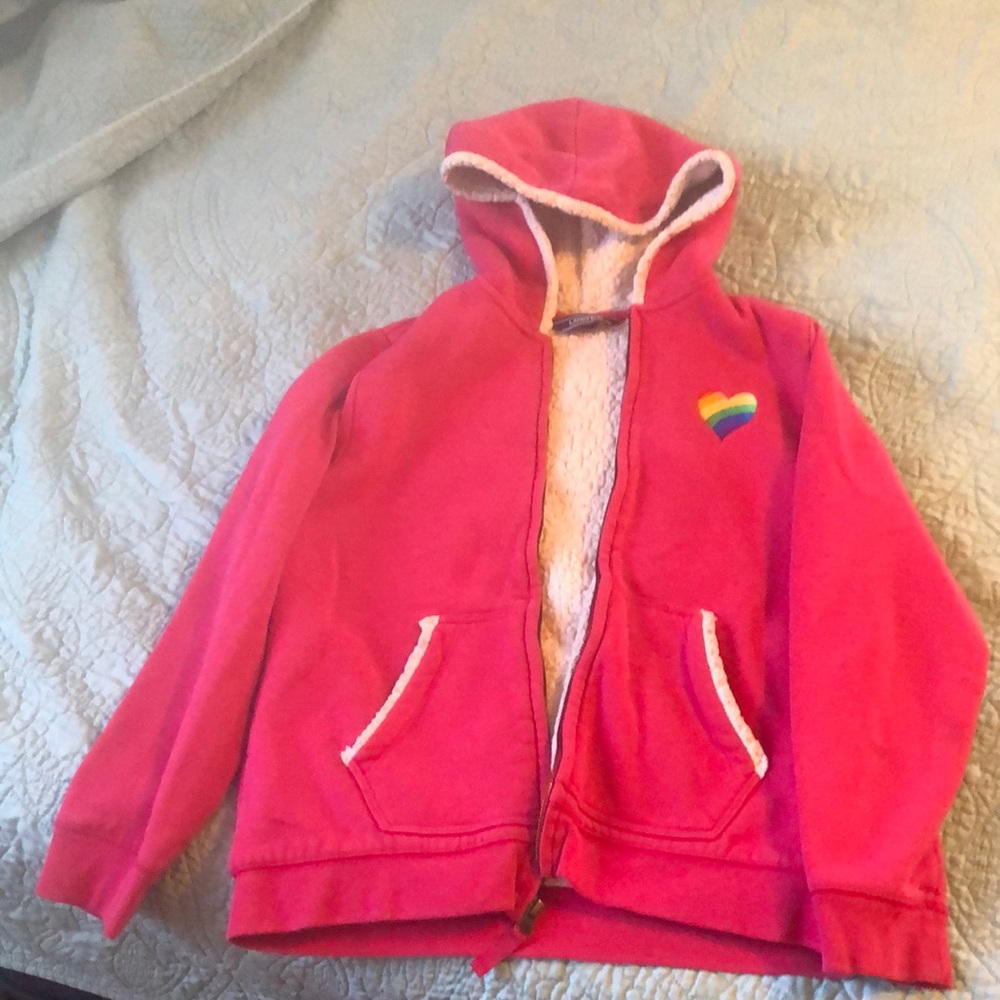 Lands End sherpa lined hoodie